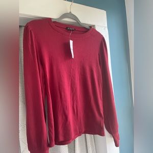 NEW! Jcrew Vintage Puff Sleeve Tshirt Red